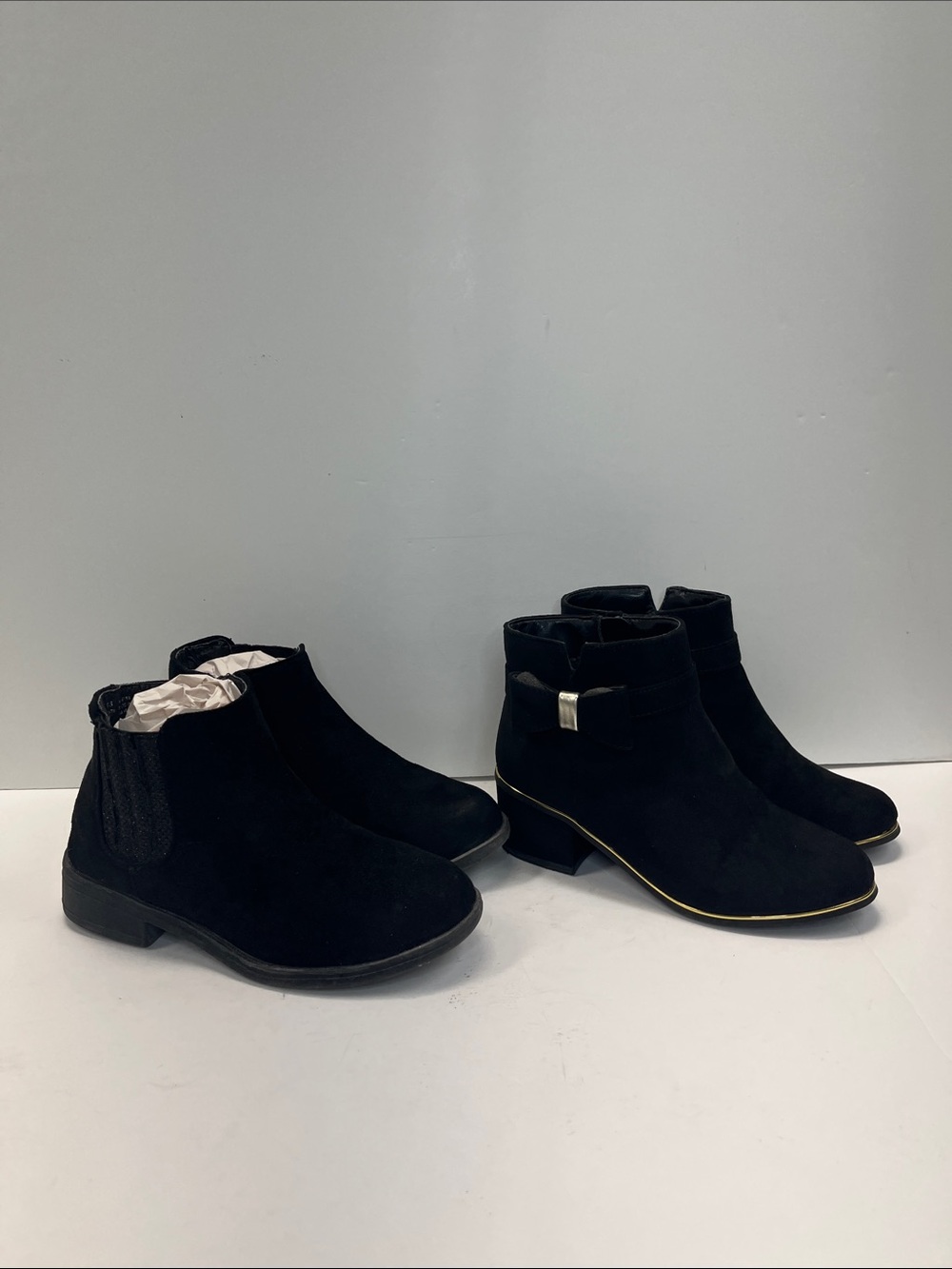 The Children’s Place Girls Bow Heel Booties - Black
